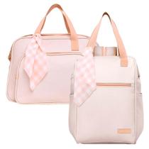 Kit Bolsas Maternidade Pirulitando G+M Encanto Marfim