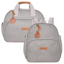 Kit Bolsas Maternidade Pirulitando G+M Essência Cinza Kit Bolsas Maternidade Pirulitando G+M Essência Cinza