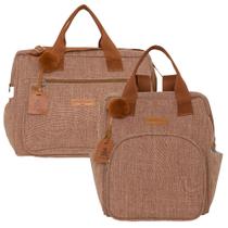 Kit Bolsas Maternidade Pirulitando G+M Memórias Marrom