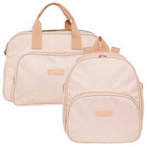 Kit Bolsas Maternidade Pirulitando G+M Pomar Bege Kit Bolsas Maternidade Pirulitando G+M Pomar Bege