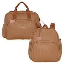 Kit Bolsas Maternidade Pirulitando G+M Refúgio Marrom Kit Bolsas Maternidade Pirulitando G+M Refúgio Marrom