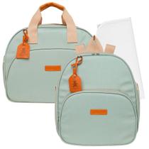 Kit Bolsas Maternidade Pirulitando G+M+T Cuidado Verde