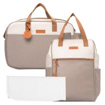 Kit Bolsas Maternidade Pirulitando G+M+T Petit Cinza Kit Bolsas Maternidade Pirulitando G+M+T Petit Cinza