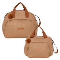 Kit Bolsas Maternidade Pirulitando G+P Leveza Amêndoa