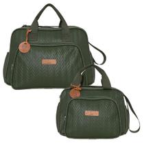 Kit Bolsas Maternidade Pirulitando G+P Refúgio Verde Kit Bolsas Maternidade Pirulitando G+P Refúgio Verde