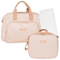 Kit Bolsas Maternidade Pirulitando G+P+T Pomar Bege