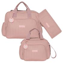 Kit Bolsas Maternidade Pirulitando G+P+T Refúgio Rosê Kit Bolsas Maternidade Pirulitando G+P+T Refúgio Rosê