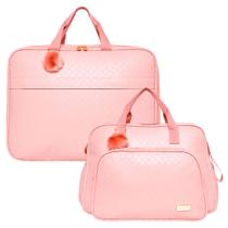 Kit Bolsas Maternidade Pirulitando GG+G Semear Rosa