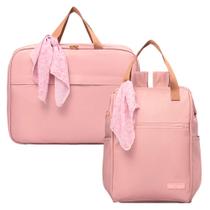 Kit Bolsas Maternidade Pirulitando GG+M Encanto Rosa