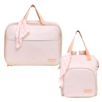 Kit Bolsas Maternidade Pirulitando GG+M V2 Encanto Marfim