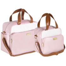 Kit Bolsas Maternidade Rosa Candy Plike Baby Fxbrs