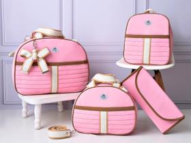 Kit Bolsas Saída Maternidade Bebê Menina Menino Com Mochila e Trocador