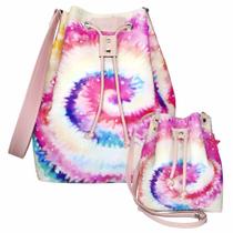 Kit Bolsas Tal Mãe Tal Filha Tie Dye Estrelas, Magicc