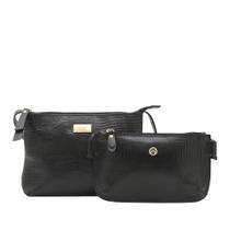 Kit Bolsas Transversais Couro Legítimo Mariart 2190 + 201L