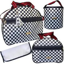 Kit Bolsas Xadrez 3 Peças REF: 423 - W BABY