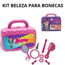 Kit Bolsinha de Beleza Menina Maleta e Acessórios p/ Bonecas Kit Bolsinha de Beleza Menina Maleta e Acessórios p/ Bonecas