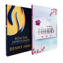 Kit Bom Dia Espírito Santo Benny Hinn + Caderno Anotações Bíblicas Aquarela