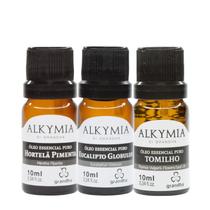 Kit Bom Respiro Óleos Essenciais Alkymia di Grandha Kit Bom Respiro Óleos Essenciais Alkymia di Grandha