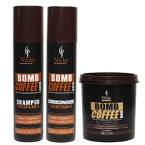 KIT Bomb Coffee Hair Fortificante Cabelos