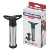 Kit Bomba A Vácuo + 2 Rolhas Silicone Garrafa Vinho Sucção