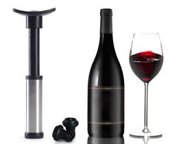 Kit Bomba A Vácuo Para Vinho Fresco Com Duas Rolhas Tampa Para Preservar Com Acessórios Duráveis