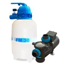 Kit Bomba Bmcp E Filtro Fm30 Piscinas 28 Mil litros Sodramar