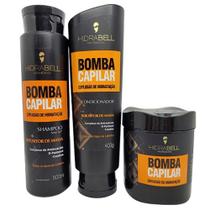 Kit Bomba Capilar da Hidrabell Shampoo + Condicionador + Máscara .