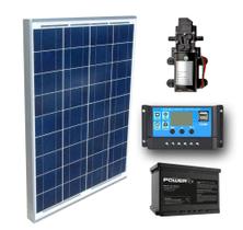 Kit Bomba Dágua 12v + Painel Placa Solar 60w + Controlador - Resun