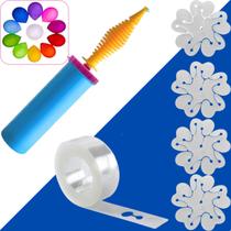 Kit Bomba De Encher Balão + 1 Tira para Arco Desconstruído 5m + 10 Clip Suporte Para Flor De Balão Kit Bomba De Encher Balão + 1 Tira para Arco Desconstruído 5m + 10 Clip Suporte Para Flor De Balão