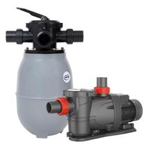 Kit Bomba E Filtro Para Piscina Até 19 Mil Litros Água 1/4cv 220v