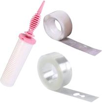 Kit Bomba Manual para Encher Balões Bexiga + Tira Suporte para Arco Desconstruído de 5 metros + Rolo Fita Gota Adesiva Kit Bomba Manual para Encher Balões Bexiga + Tira Suporte para Arco Desconstruído de 5 metros + Rolo Fita Gota Adesiva