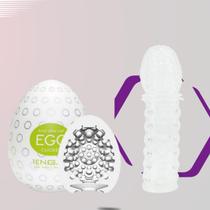 kit Bomba Peniana mais Anel Peniano com vibro Kit potencializador Masculino Egg Masturbador Capa Peniana Sexy Import