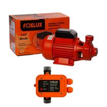 Kit Bomba Periférica 1CV com Pressostato Automático Foxlux Bivolt para Pressurização, Abastecimento e Irrigação Kit Bomba Periférica 1CV com Pressostato Automático Foxlux Bivolt para Pressurização, Abastecimento e Irrigação