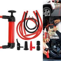 Kit bomba succao liquidos gasolina oleo combustiveis com inflador de ar enche bolas pneu transferencia manual sugador mu - Yeet
