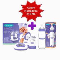 Kit Bomba Tira Leite Elétrica +mamadeira De Vidro 240ml