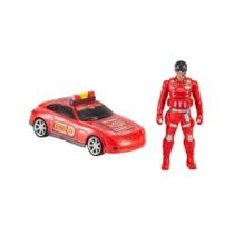 Kit Bombeiro Resgate Fatal War com Carro 569 - BS Toys