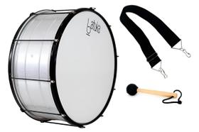 Kit Bombo Bumbo Batuka Fuzileiro 30x22 afin 10 Aro Preto Luen com acessorios Kit Bombo Bumbo Batuka Fuzileiro 30x22 afin 10 Aro Preto Luen com acessorios