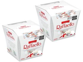 Kit Bombom Confetteria Wafer Raffaello Amêndoa - Coco Cremoso 150g 2 Pacotes com 15 Unidades Cada
