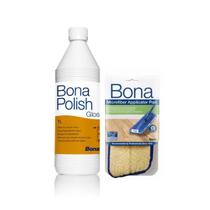 Kit Bona Polish Brilho + Refil Aplicador Pad
