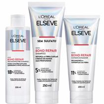 Kit Bond Repair Elseve Pré-Shampoo + Shampoo + Condicionador