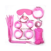 Kit Bondage Com 8 Peças Revestidas Em material sintético