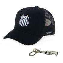 Kit Boné e Chaveiro Santos Bordado Licenciado Supercap 38978 Kit Boné e Chaveiro Santos Bordado Licenciado Supercap 38978