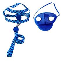 Kit Boné E Coleira Peitoral Para Cães E Gatos Nº5 - ul