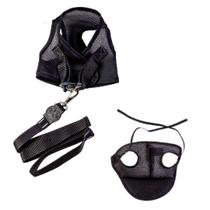 Kit Boné E Colete Peitoral Preto P Kit Boné E Colete Peitoral Preto P