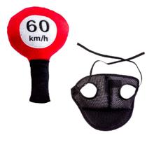 Kit Boné E Pelúcia Placa 60Km Para Cães E Gatos - Gg