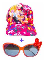 Kit Boné Infantil E Óculos De Sol Verão Meninas