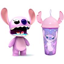 Kit Boneca Angel Namorada Stitch Articulada Abre a Boca Elka + Copo de Orelhas Angel Kit Boneca Angel Namorada Stitch Articulada Abre a Boca Elka + Copo de Orelhas Angel