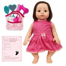 Kit Boneca Baby Isa Loira Tipo Reborn Infantil Com Bolsinha Kit Boneca Baby Isa Loira Tipo Reborn Infantil Com Bolsinha