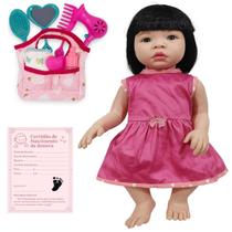 Kit Boneca Baby Kiss Morena Tipo Reborn Com Bosa Maternidade Kit Boneca Baby Kiss Morena Tipo Reborn Com Bosa Maternidade