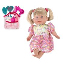 Kit Boneca Baby Rafaeli Troca Fralda +Bolsa Maternidade Luxo